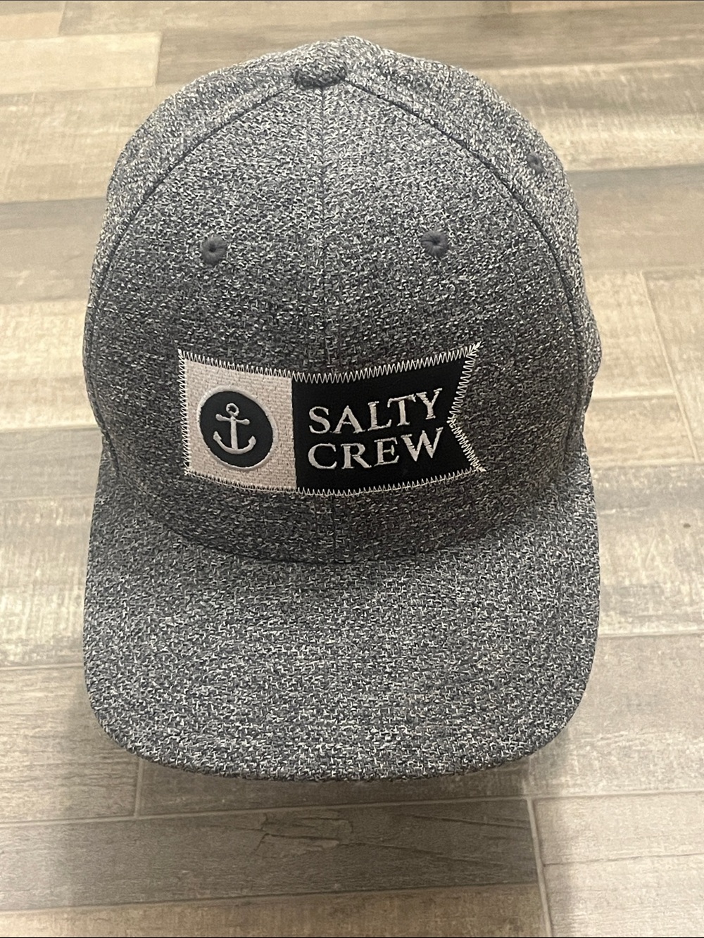 Salty Crew Heather Gray Patch Snapback Cap